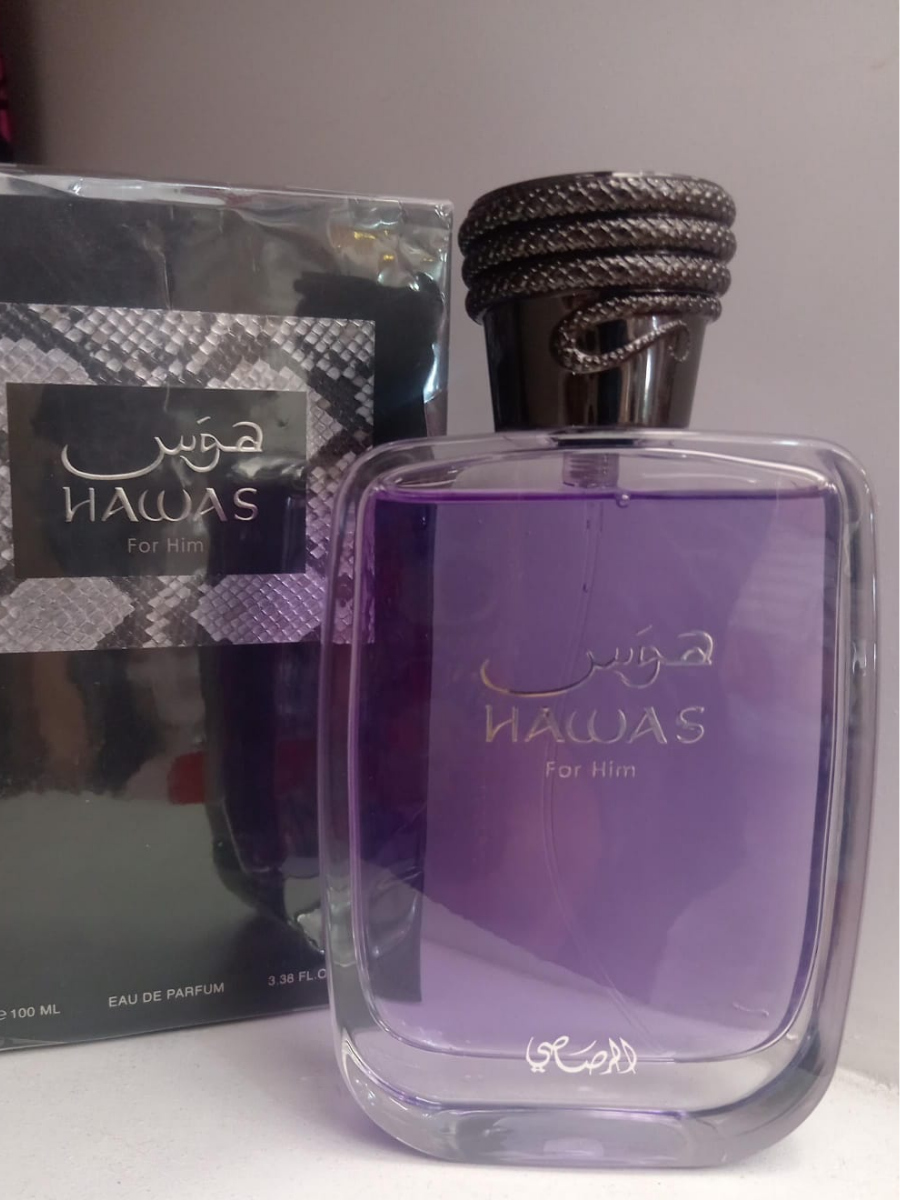 Perfume Hawas For Him Rasasi Hombre Eau De Parfum 100ml Original