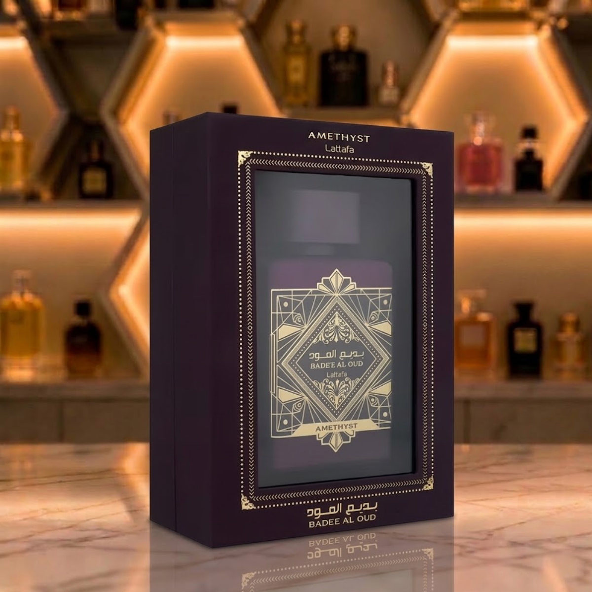 Perfume Bade'e Al Oud Amethyst Lattafa Unisex Eau De Parfum 100ml Original