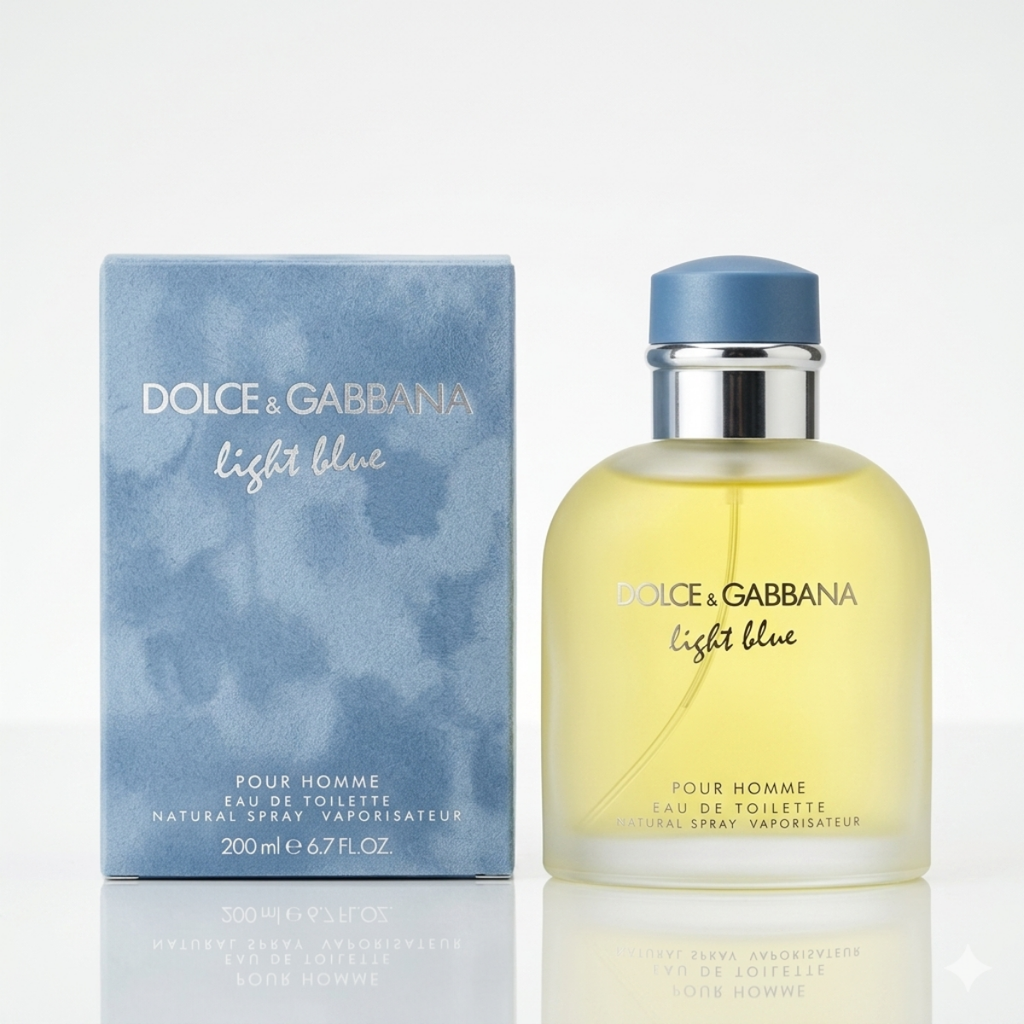 Perfume Light Blue Pour Homme Dolce & Gabbana Hombre Eau De Toilette 125ml Original