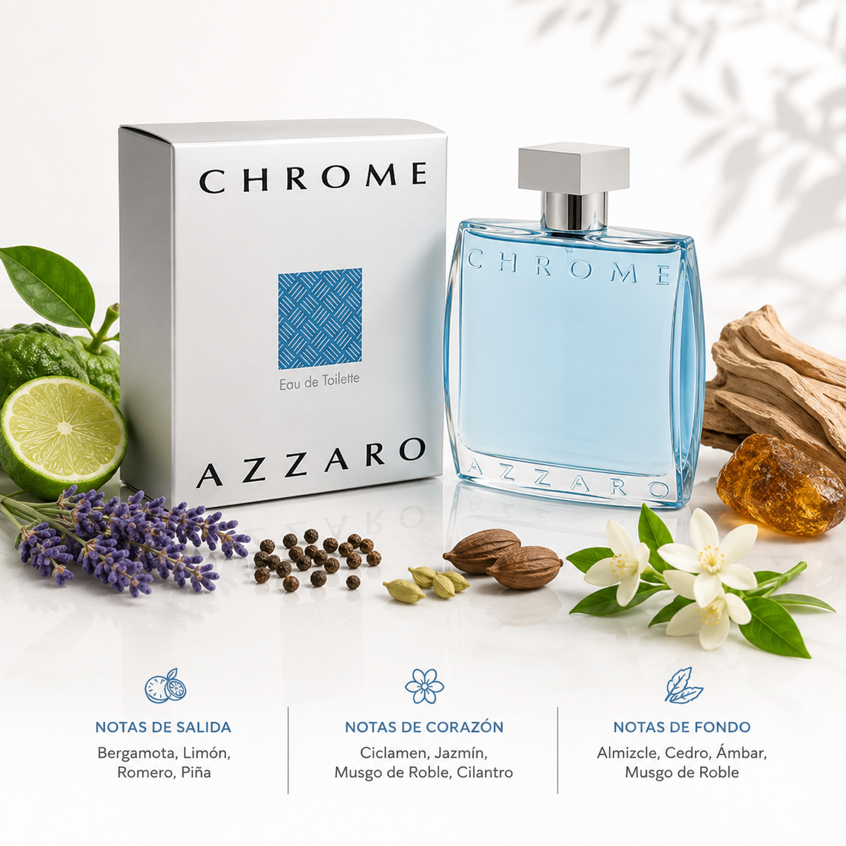 Perfume Azzaro Chrome Hombre Eau De Toilette 100ml Original