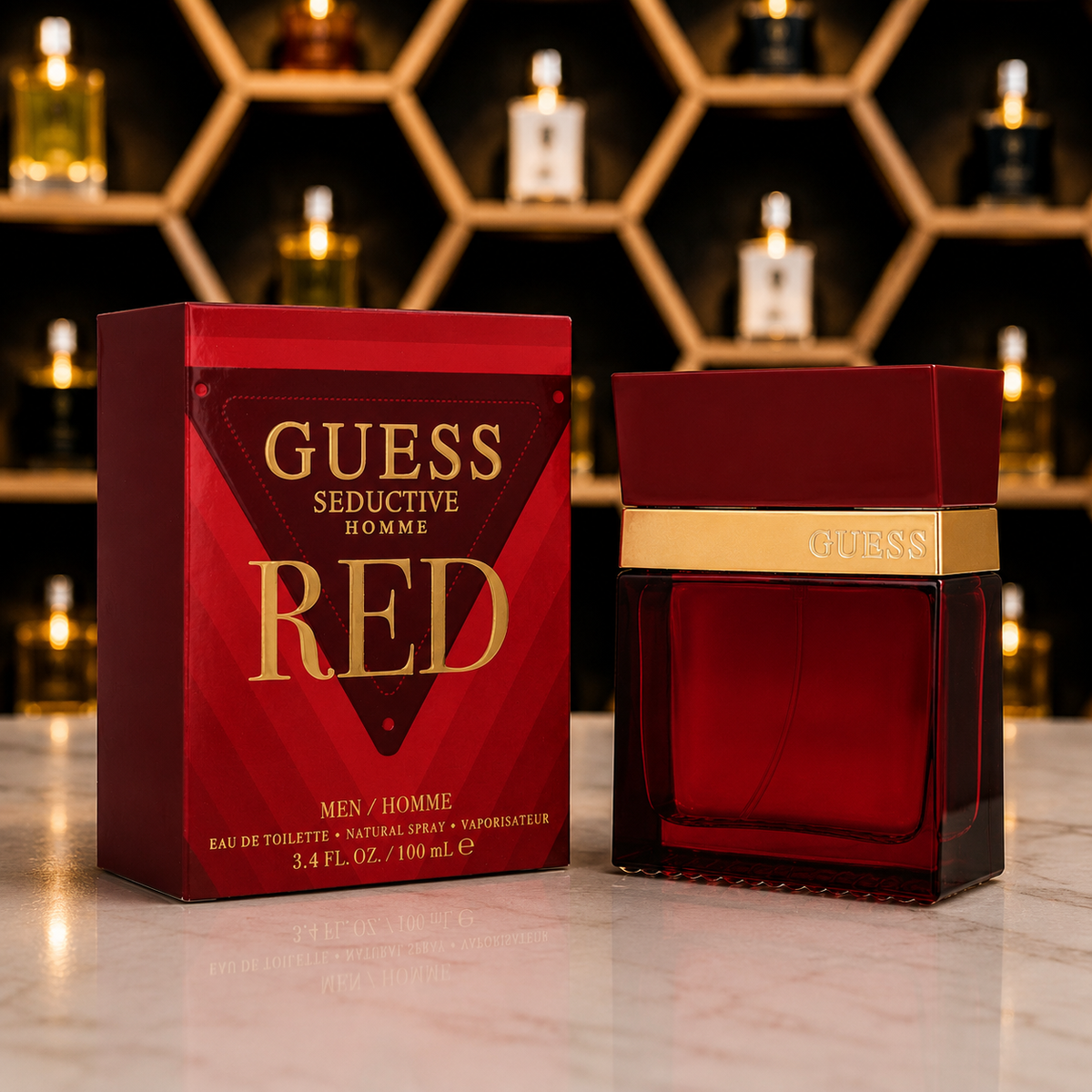 Perfume Guess Seductive Red Hombre Eau De Toilette 100ml Original