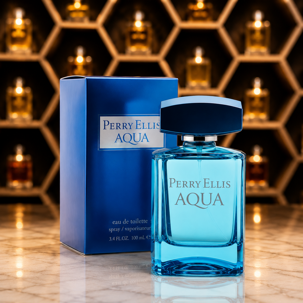 Perfume Perry Ellis Aqua Hombre Eau De Toilette 100ml Original